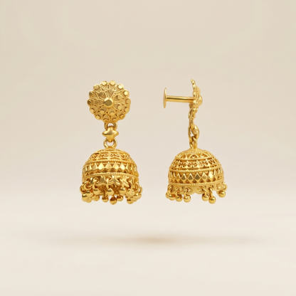 Maharani 18K Gold Plated Jhumkas