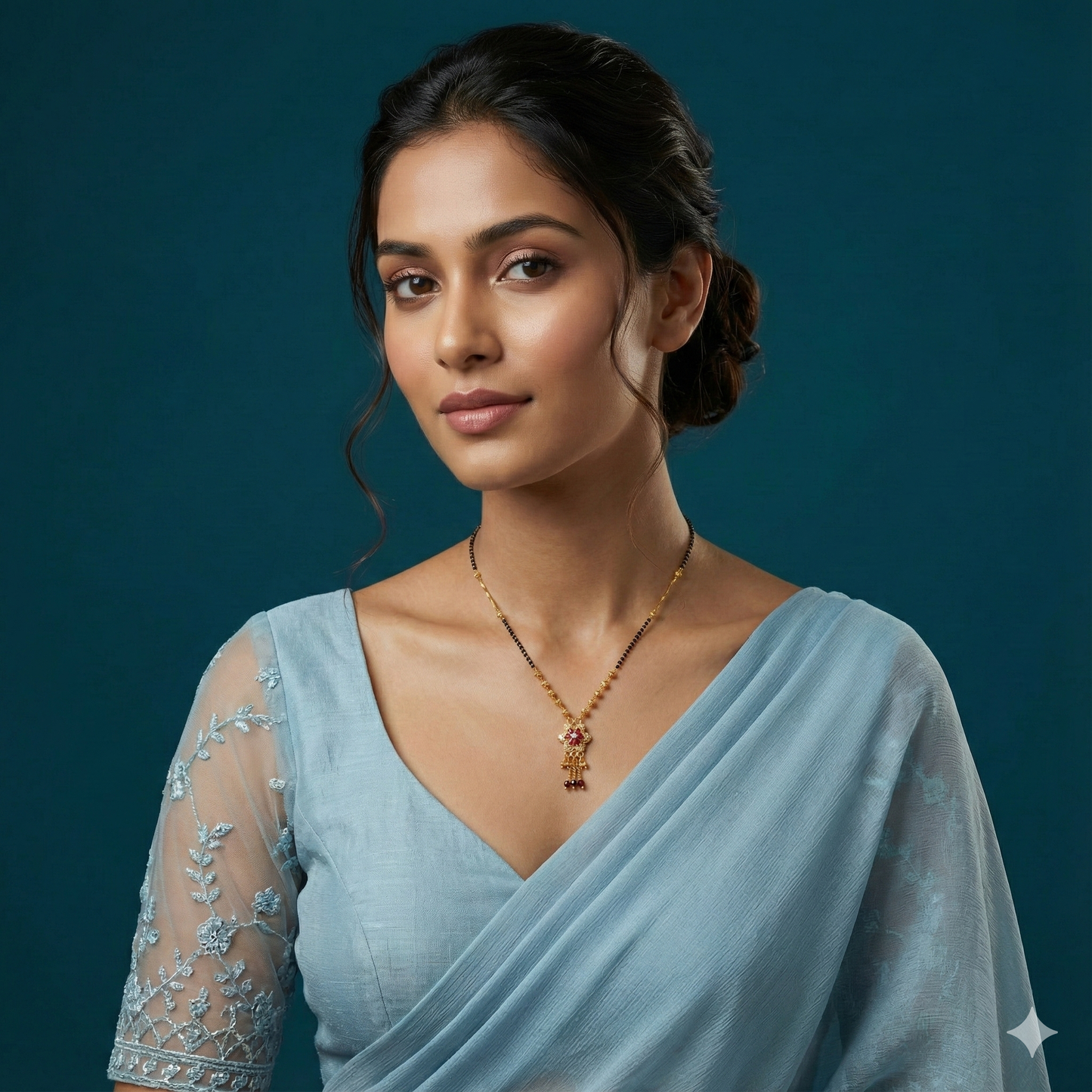 radiant gold plated mangalsutra