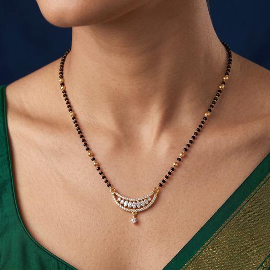 Divine Moonlight 18K Gold Plated Mangalsutra