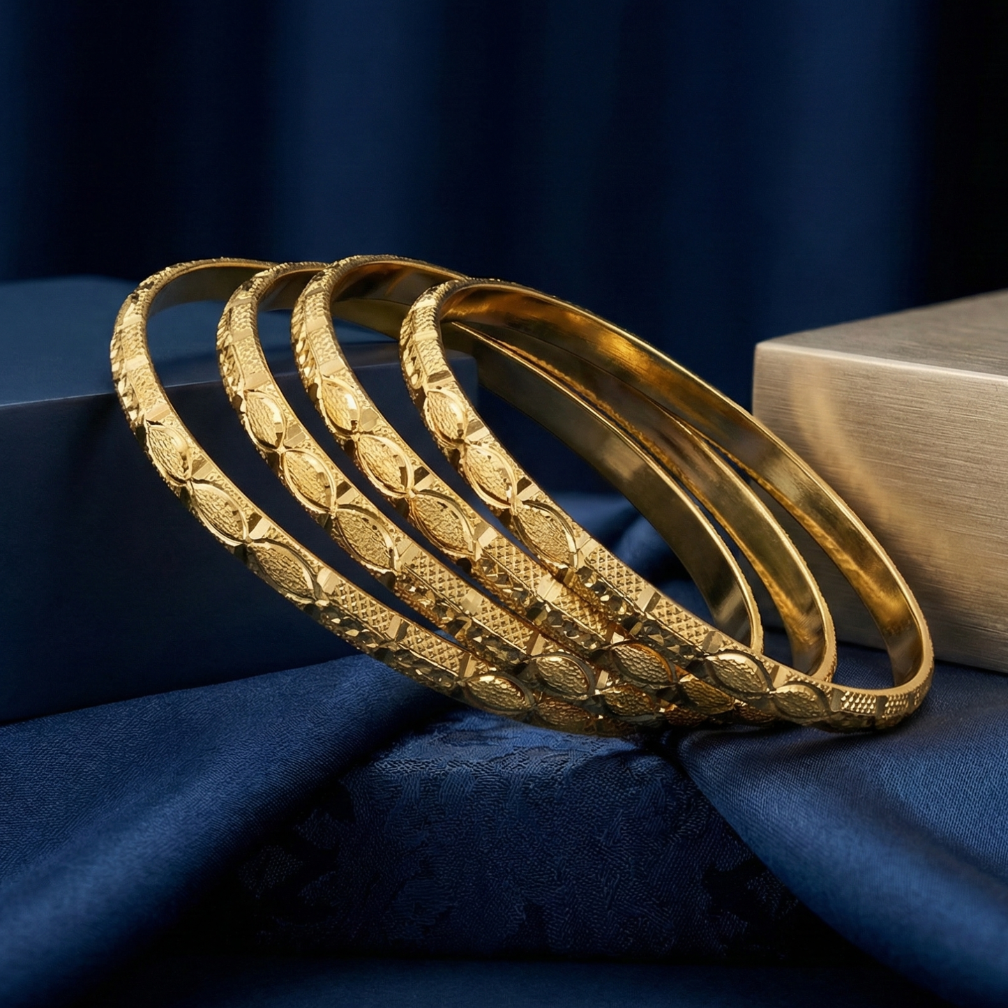 ruhani 18kt gold plated bangles